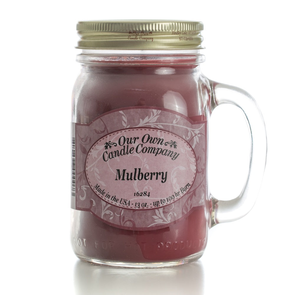 Our Own Candle Company Mulberry Mason Jar Candle (100hr) 13oz