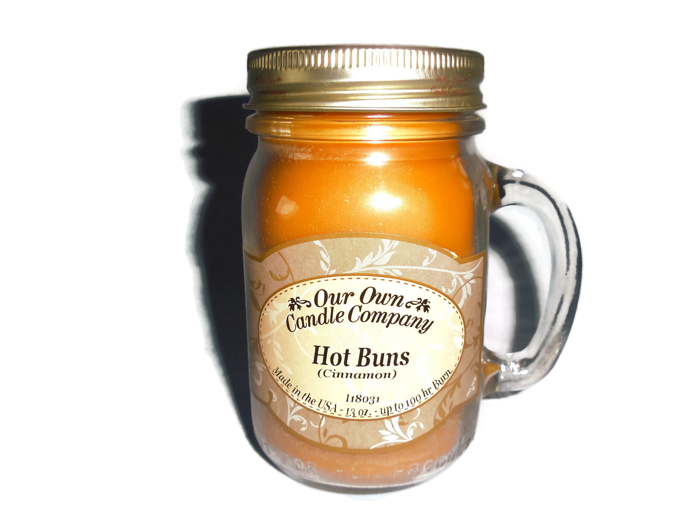 Our Own Candle Company Hot Buns Fragranced Large 13oz Mason Jar Candle