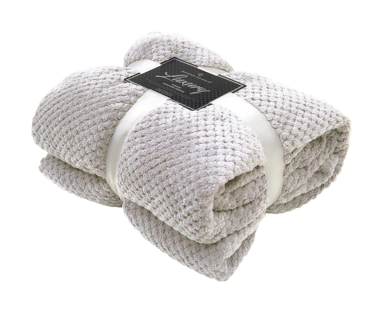 Teddy Soft Throw, For Settees or, Sofa Throws, Colour Silver