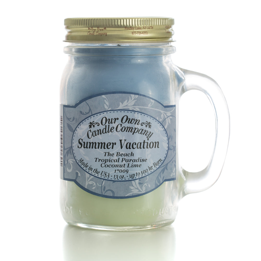 Our Own Candle 13oz Summer Vacation Scented Jar Candle 100 hr burn time Scented Jar Candle 100 hr burn time