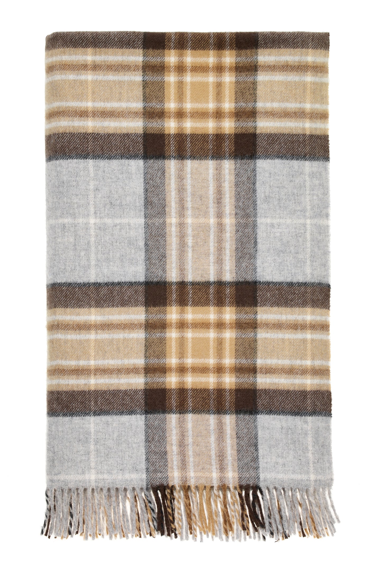 Highland Tweed100% Merino Lambs wool  McKellar Tartan Blanket/Throw/ Plaid Size 185cm x 140cm