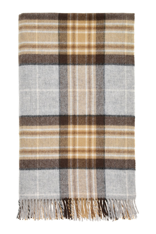 Highland Tweed100% Merino Lambs wool  McKellar Tartan Blanket/Throw/ Plaid Size 185cm x 140cm