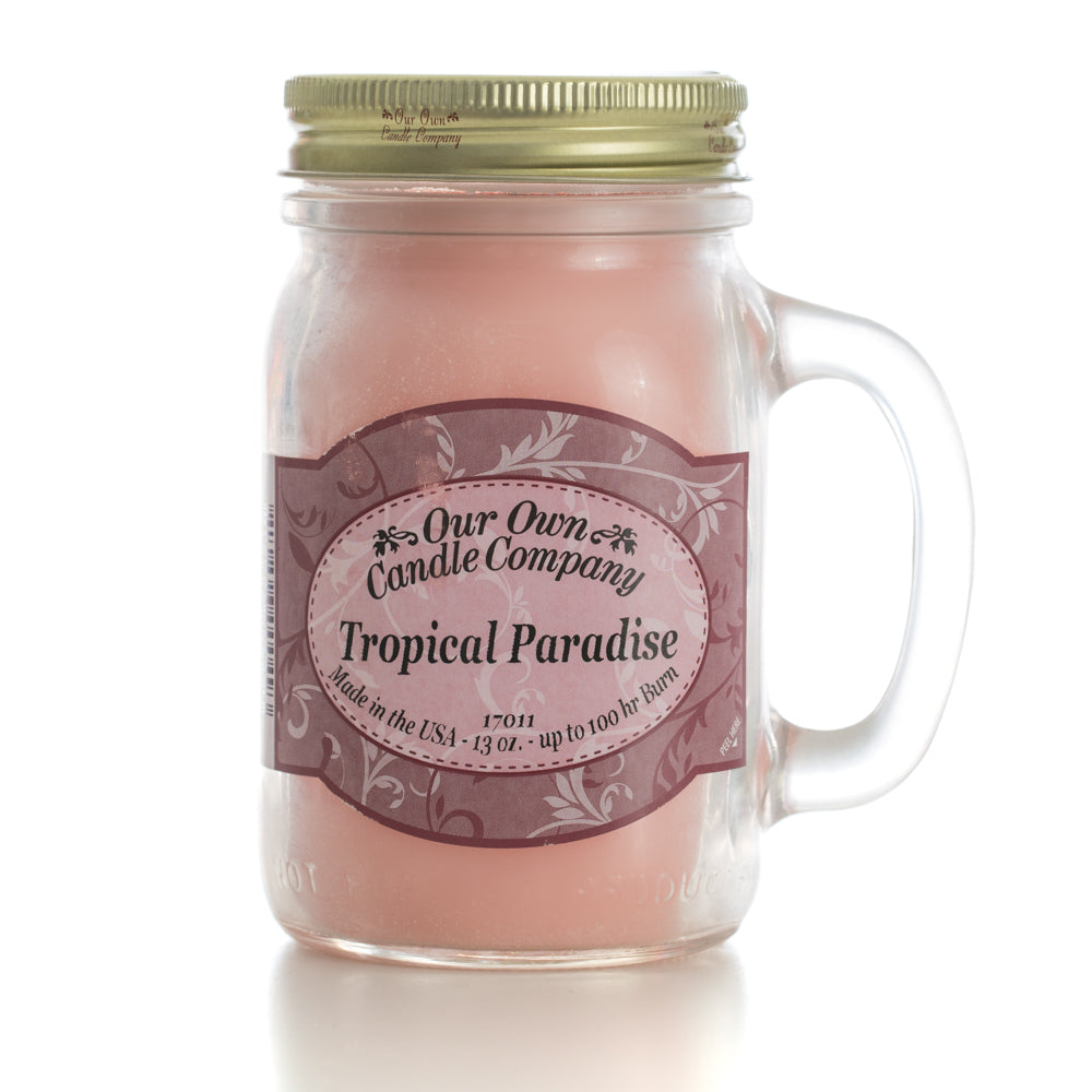 Our Own Candle 13oz Tropical Paradise Scented Jar Candle 100 hr burn time