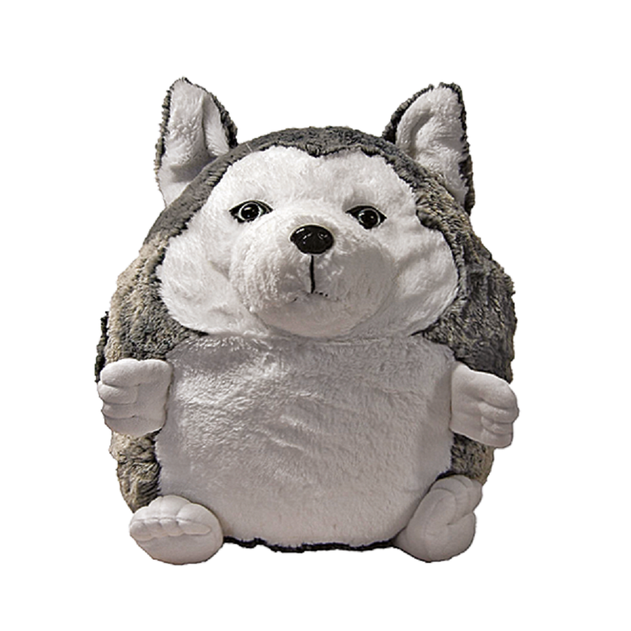 Cozy Time Giant Soft Plush Cuddly Husky- Handwarmer